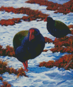 Takahe Birds Diamond Painting