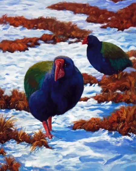 Takahe Birds Diamond Painting
