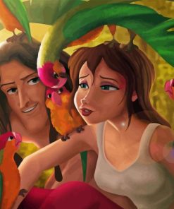 Tarzan And Jane Diamond Painting