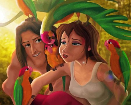 Tarzan And Jane Diamond Painting