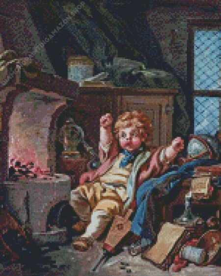 Young Alchemist Francois Boucher Diamond Painting