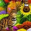 Tiger Cat And Squirrel Diamond Painting