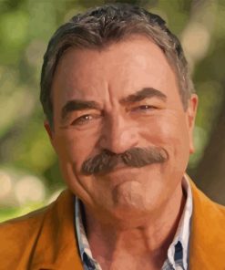 Tom Selleck Smiling Diamond Painting