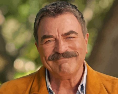 Tom Selleck Smiling Diamond Painting