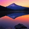 Trillium Lake At Sunset Diamond Painting