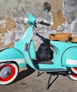 Turquoise Vespa Diamond Painting