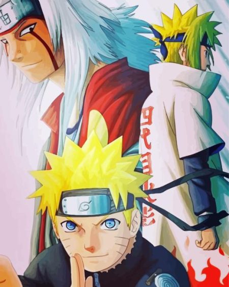 Uzumaki Naruto And Jiraiya Diamond Painting