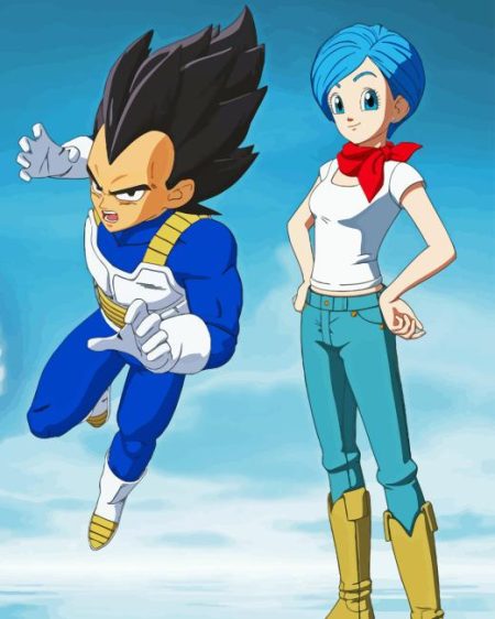 Vegeta And Bulma Diamond Painting
