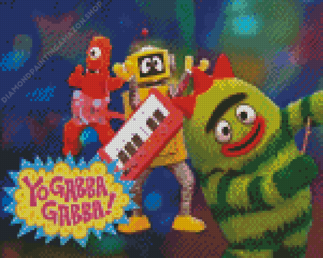 Yo Gabba Gabba Diamond Painting