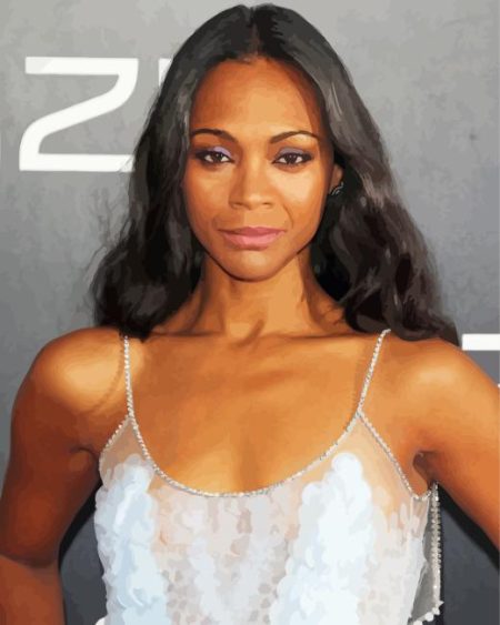 Zoe Saldana Diamond Painting