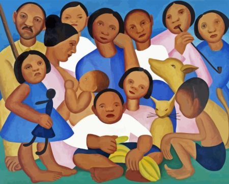 A Familia By Tarsila Do Amaral Diamond Painting