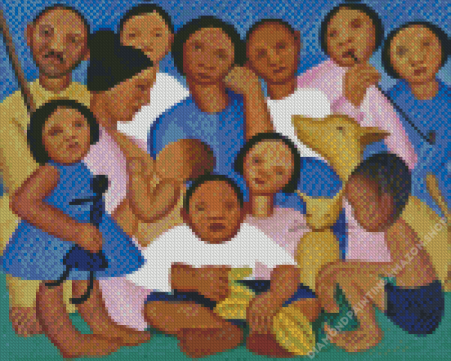 A Familia By Tarsila Do Amaral Diamond Painting