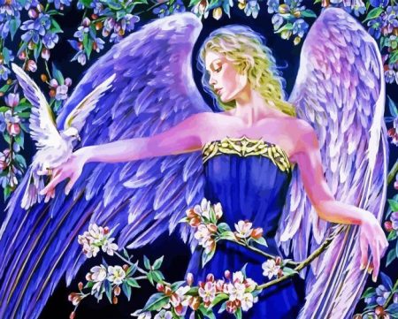 Angel And Dove Diamond Painting