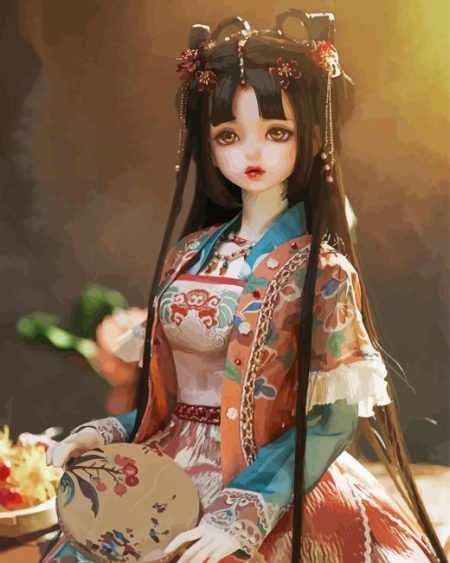 Anime Chinese Doll Diamond Painting