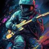 Astronaut With Guitar Diamond Painting