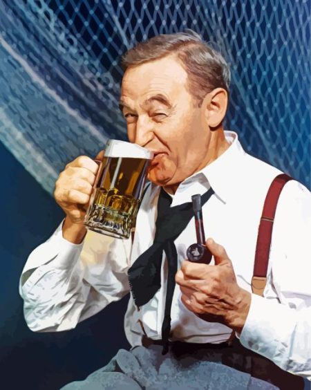 Barry Fitzgerald Drinking Diamond Painting