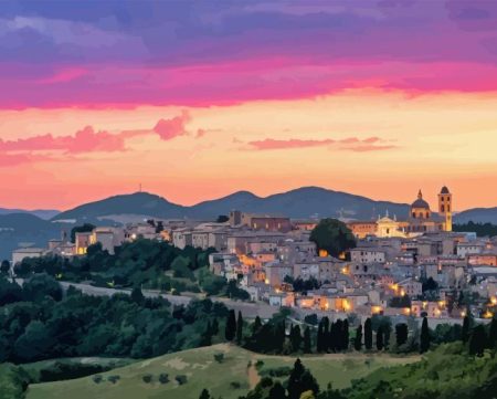 Beautiful Urbino Sunset Diamond Painting