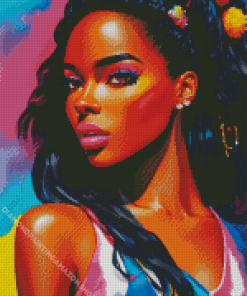 Black Barbie Diamond Painting