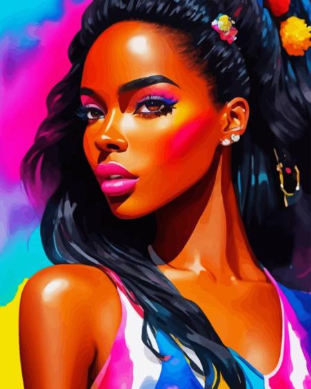 Black Barbie Diamond Painting
