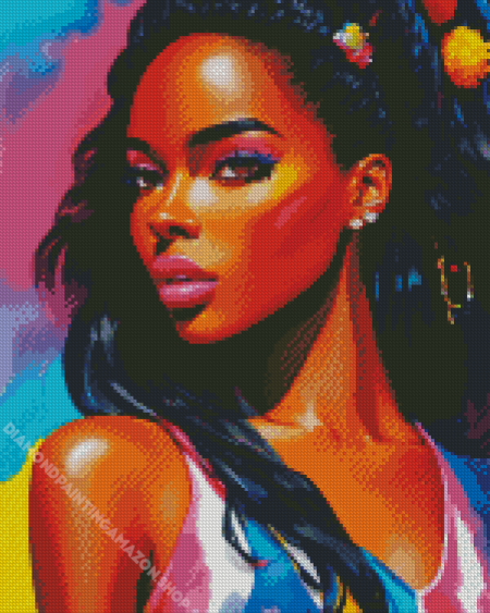 Black Barbie Diamond Painting