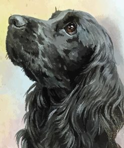 Black English Spaniel Diamond Painting