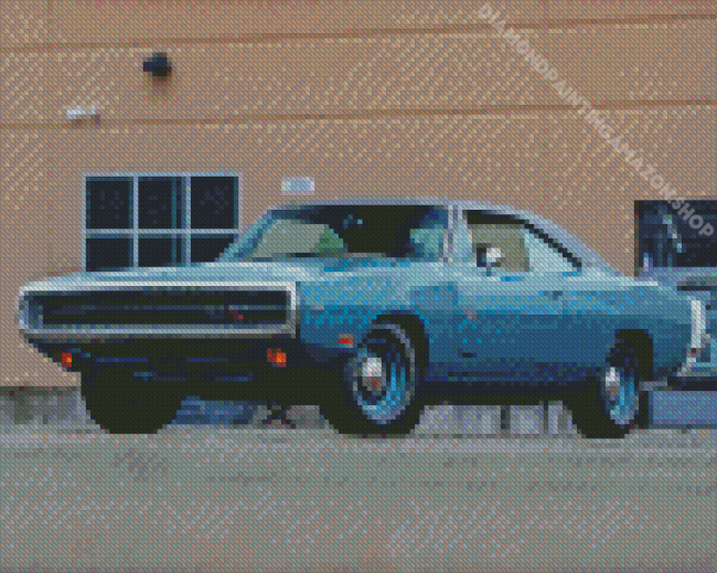 Blue Charger Rt 1970 Diamond Painting