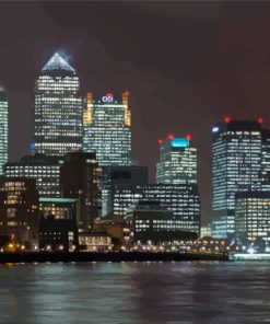 Canary Wharf Skyline Diamond Painting