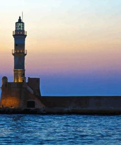 Chania Lighthouse Diamond Painting