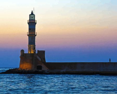 Chania Lighthouse Diamond Painting