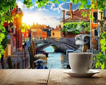 Coffee Venice City Diamond Painting