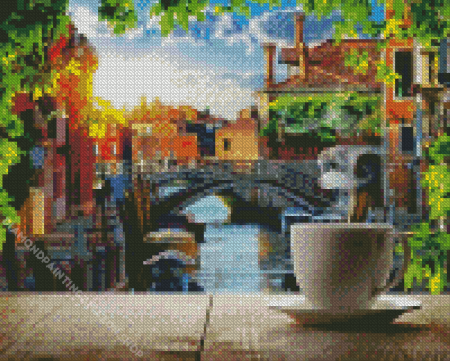 Coffee Venice City Diamond Painting