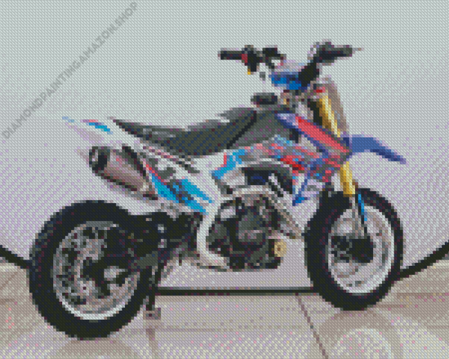 Colorful Peewee Motorbike Diamond Painting