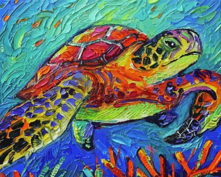Colorful Turtle Art Diamond Painting