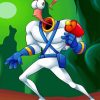 Earthworm Jim Diamond Painting