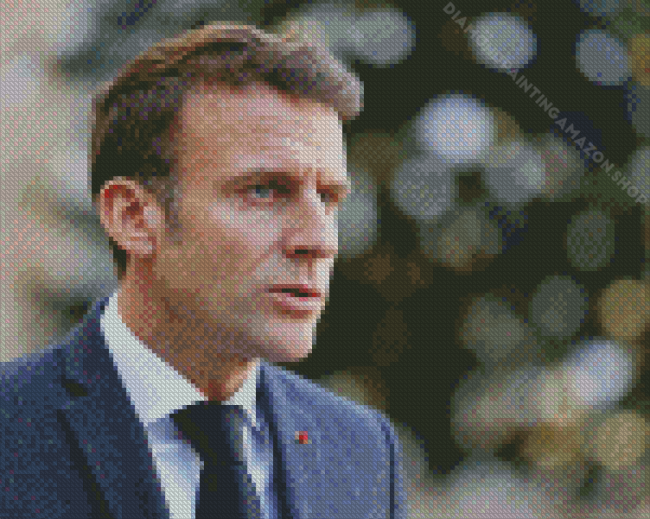 Emmanuel Macron Diamond Painting