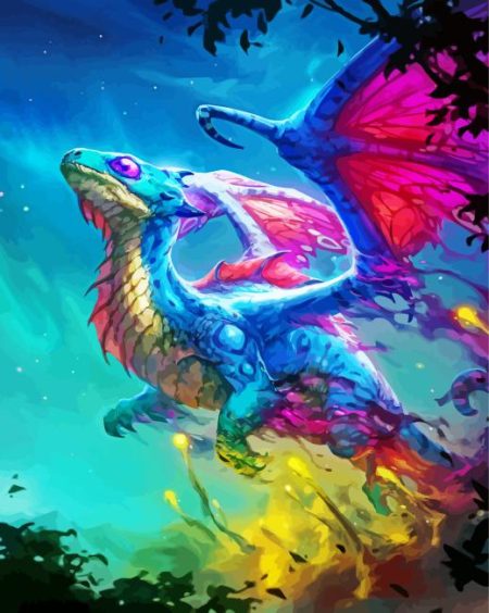 Fantasy Fairy Dragon Diamond Painting