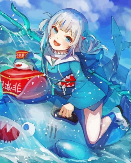 Gawr Gura Girl Diamond Painting