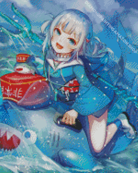 Gawr Gura Girl Diamond Painting