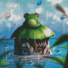 Girl Anime Frog Diamond Painting