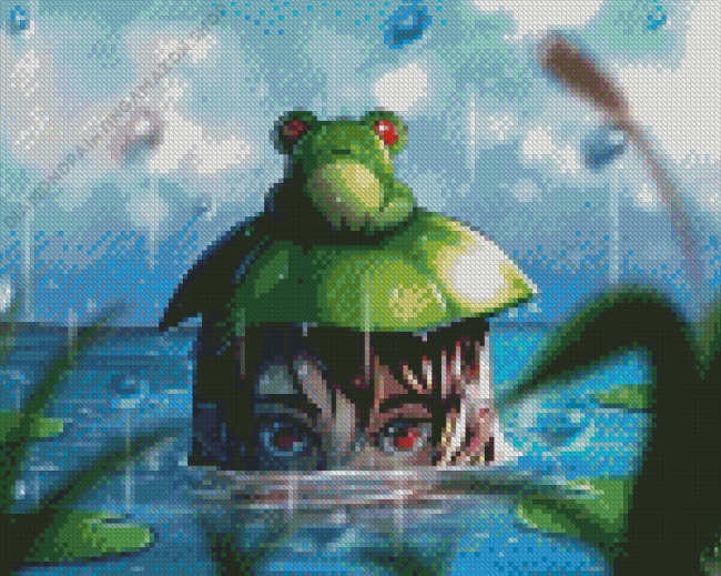 Girl Anime Frog Diamond Painting