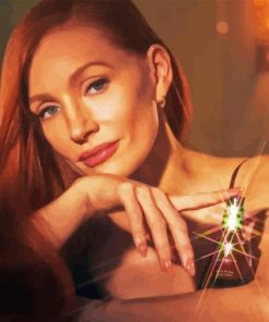 Gorgeous Jessica Chastain Diamond Painting