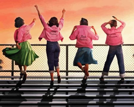 Grease Pink Ladies Diamond Painting