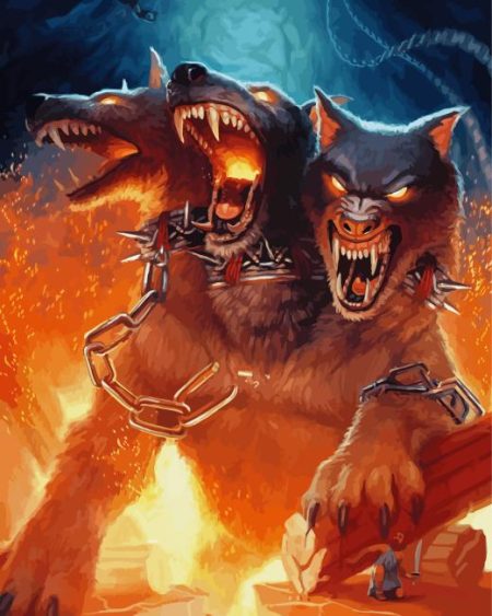 Greek Cerberus Diamond Painting