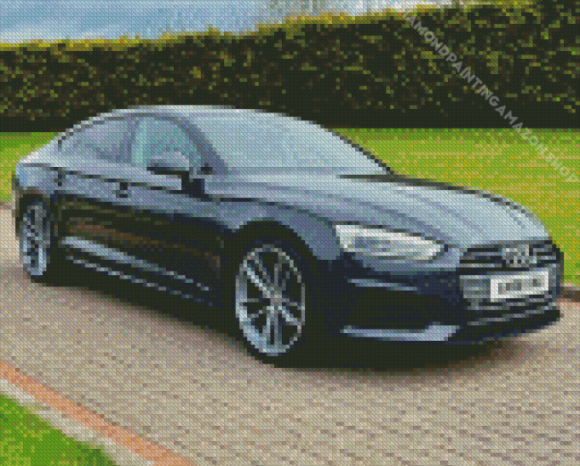 Grey Audi A5 Diamond Painting