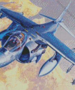 Harrier Jump Jet Plane Diamond Painting