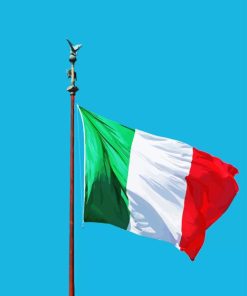 Italian Flag Waving Diamond Painting