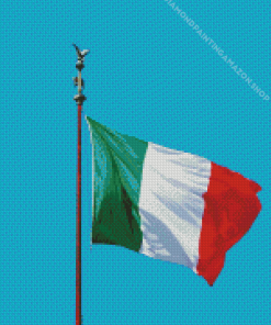 Italian Flag Waving Diamond Painting