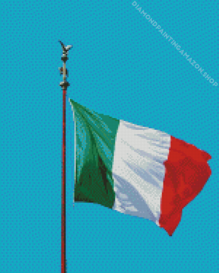 Italian Flag Waving Diamond Painting