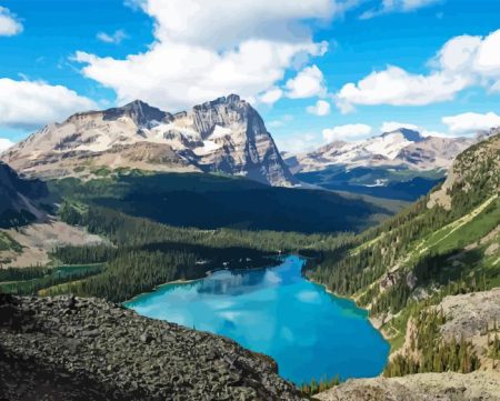 Lake Ohara Canada Diamond Painting
