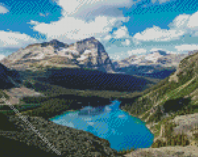 Lake Ohara Canada Diamond Painting